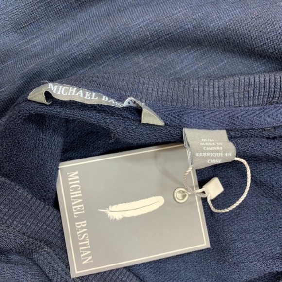 MICHAEL BASTIAN French Terry Pullover Sweater - Picture 5 of 7